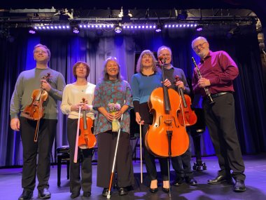 Members of Ensemble Humanité and the Cecilia String Quartet