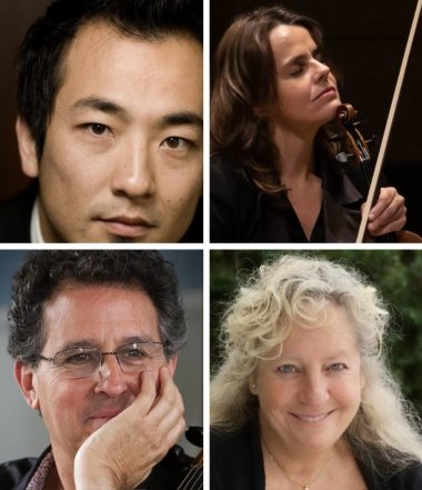 Hrabba Atladottir, violin; Keisuke Nakagoshi, piano; Susan Freier, viola/violin; Stephen Harrison, cello.