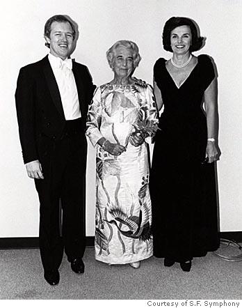 Edo de Waart, Louise M. Davies, and Dianne Feinstein