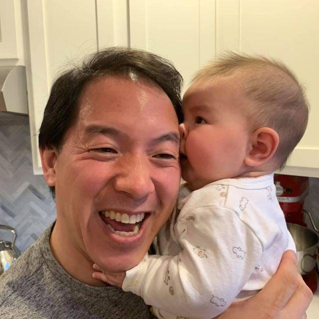 Ming Luke with baby