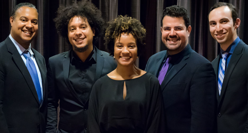 Aldo López-Gavilán with the Harlem Quartet