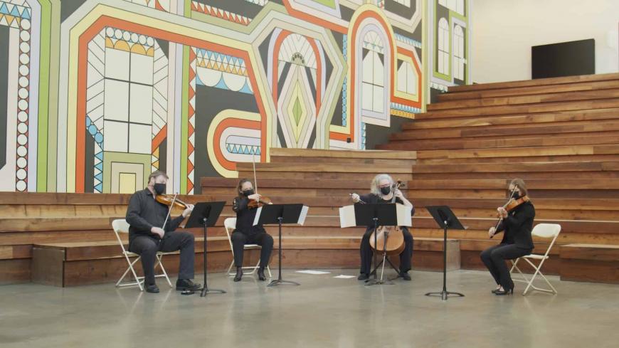 A still from the orchestra’s online series