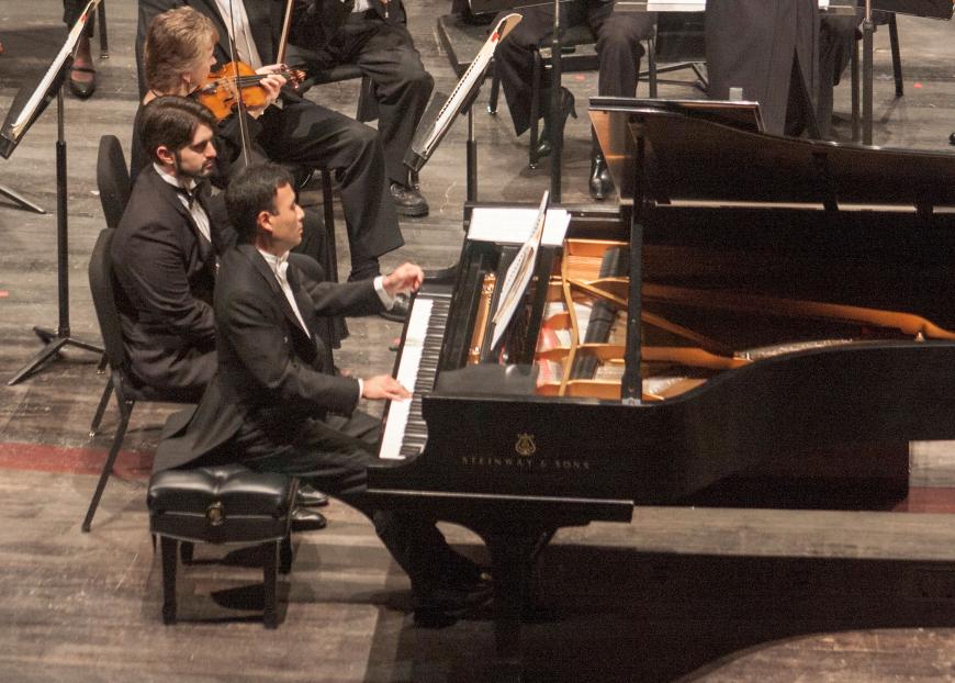 Jon Nakamatsu soloes in a couple of programs with the orchestra this season