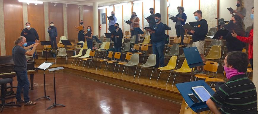 Volti in rehearsal