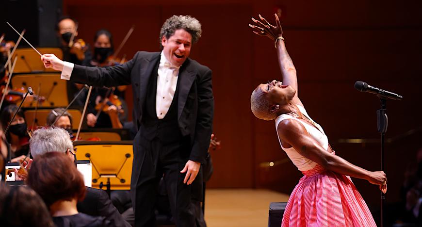 Cynthia Erivo with the LA Phil