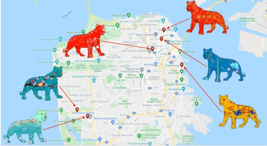 Year of the Tiger map