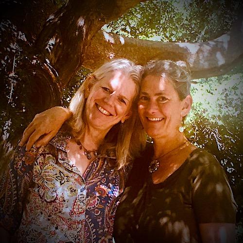 Writer Sylvia Brownrigg and Monica Scott