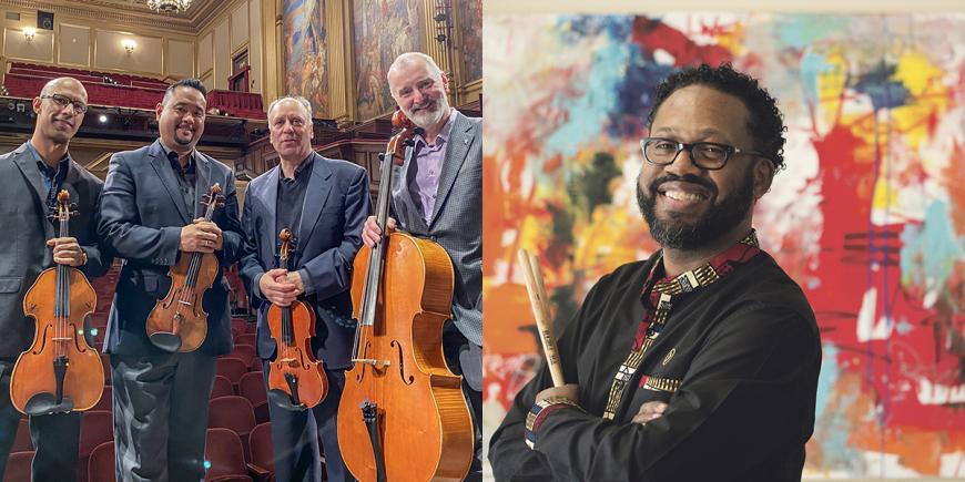 Alexander String Quartet and Mark Lomax