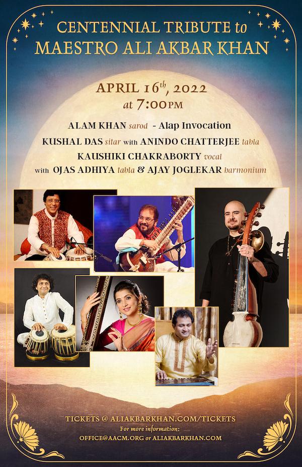 Ali Akbar Khan centennial poster