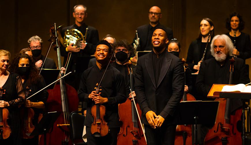 Randall Goosby and Roderick Cox with LACO