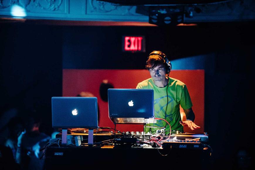 Mason Bates DJing at a Mercury Soul event in San Francisco