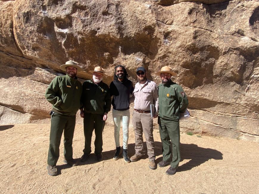 Kennedy Verrett and Joshua Tree National Park staff