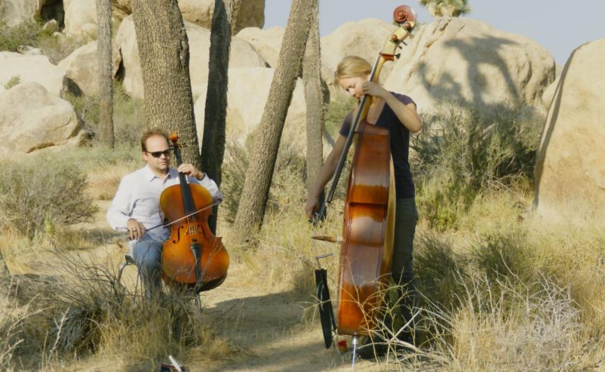 Laszlo Mezo and Janie Cowan prepare SoundCheckEarth