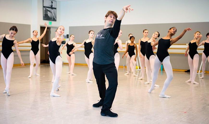 Patrick Armand teaching at SF Ballet School