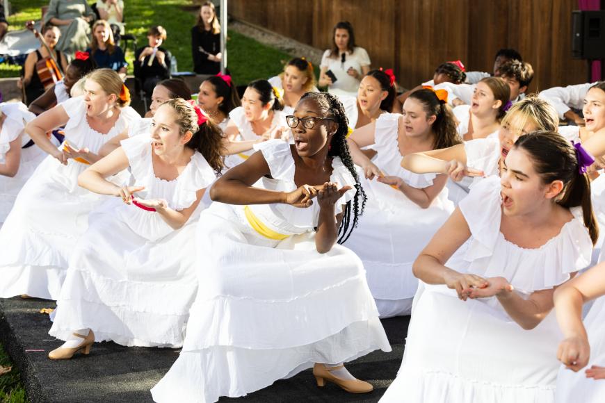 The girls of the Young People’s Chorus of New York City