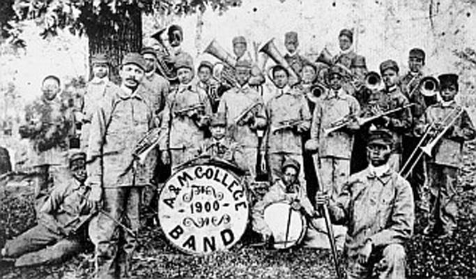 Young W.C. Handy as bandleader