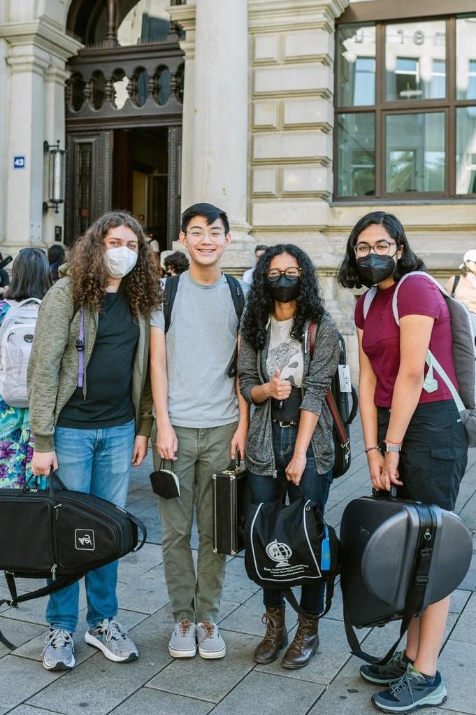 In front of Musikschule Leipzig
