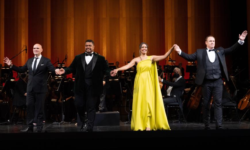 Quartet of singers