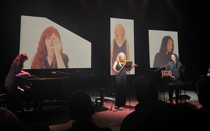 Sarah Cahill, Kate Stenberg, and Pamela Z