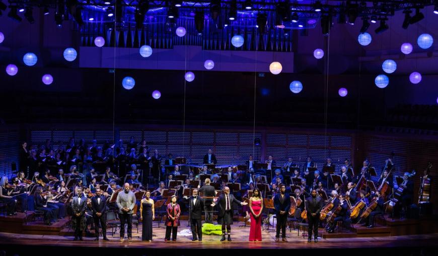 The SF Symphony, members of the African-American Shakespeare Company, and guests
