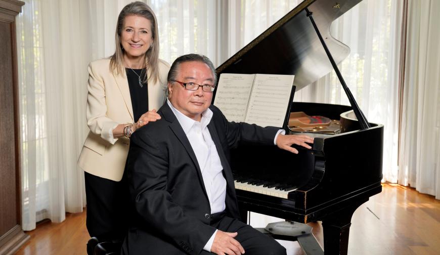 Patricia Kristof Moy and Shinji Eshima