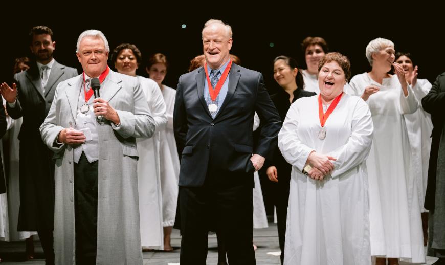 Dale Travis, Philip Skinner, and Catherine Cook