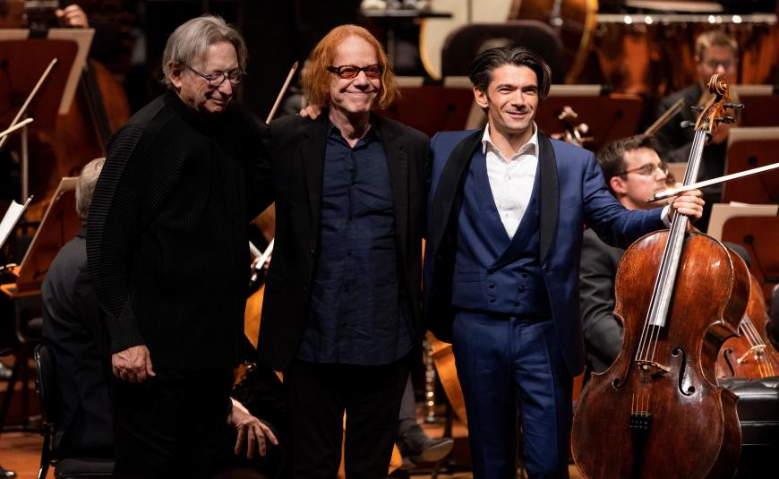 Michael Tilson Thomas, Danny Elfman, and Gautier Capuçon