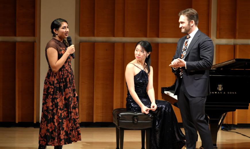 Nina Shekhar with Daniel McGrew and Sophia Zhou