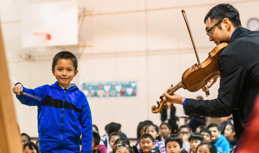 An “Adventures in Music” performance