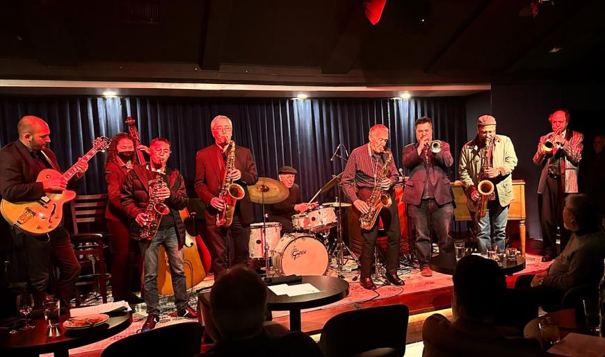 Local musicians jam