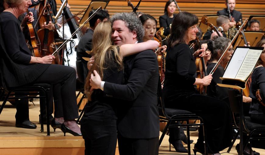 Ellen Reid and Gustavo Dudamel