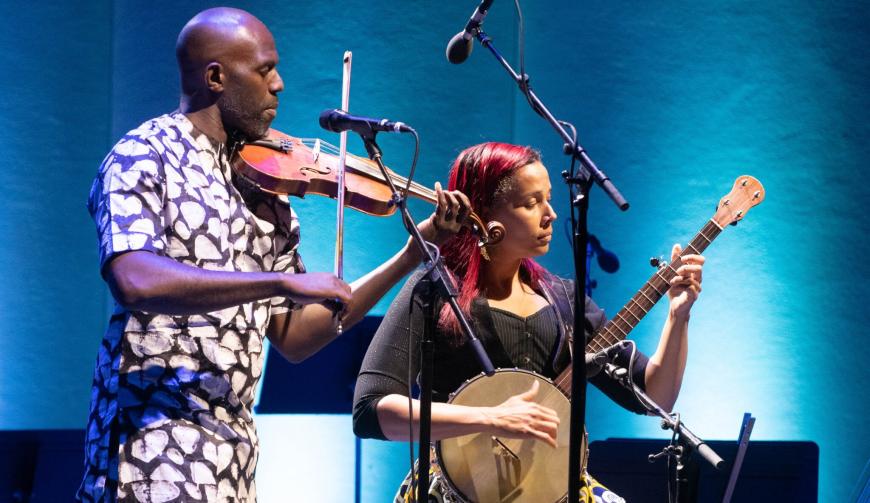 Justin Robinson and Rhiannon Giddens