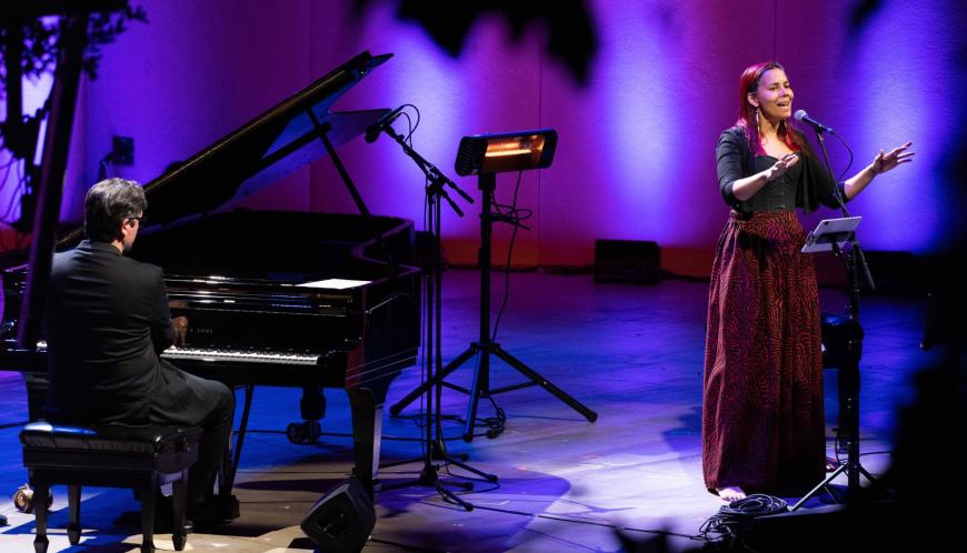 Francesco Turrisi and Rhiannon Giddens