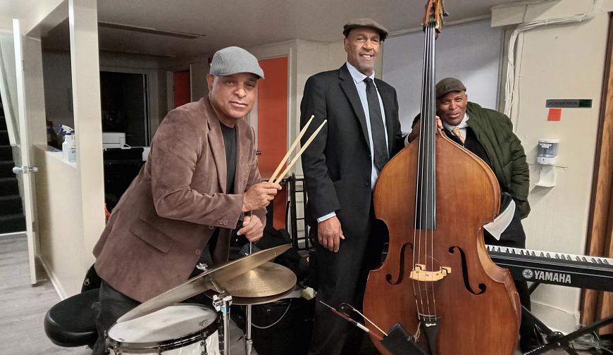 Musicians at gig
