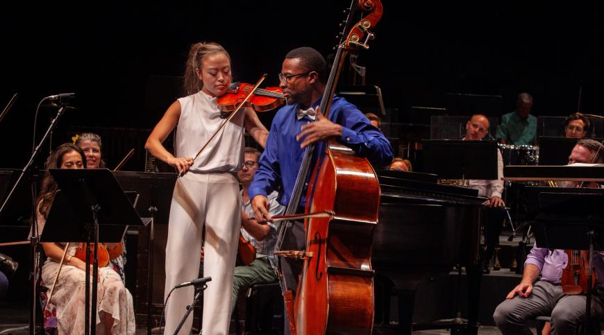 Eunice Kim and Xavier Foley