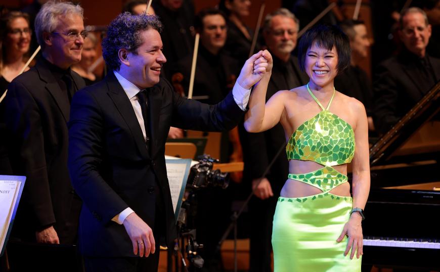Gustavo Dudamel and Yuja Wang