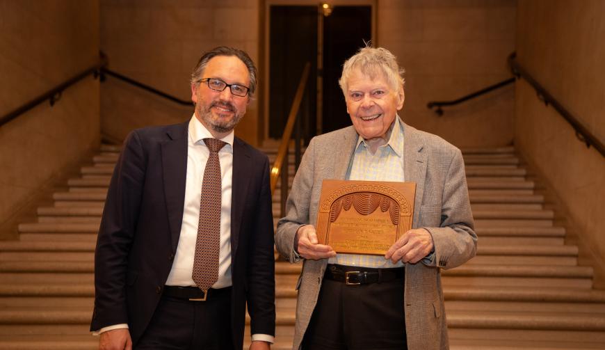 Matthew Shilvock with Gordon Getty