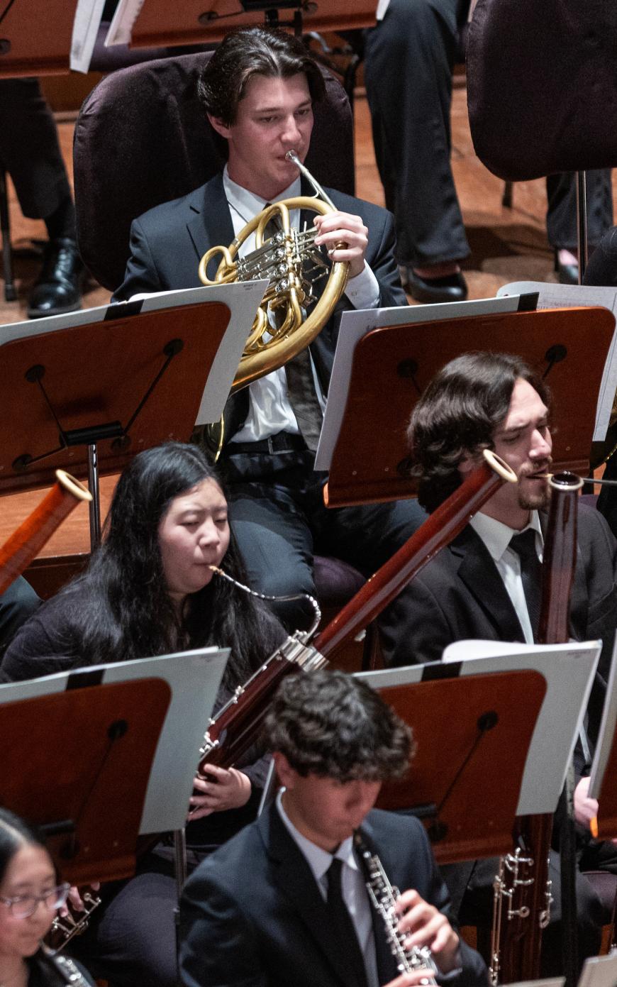 Brass and woodwind players