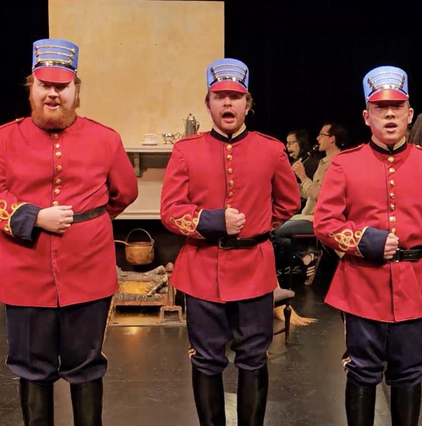 Three footmen