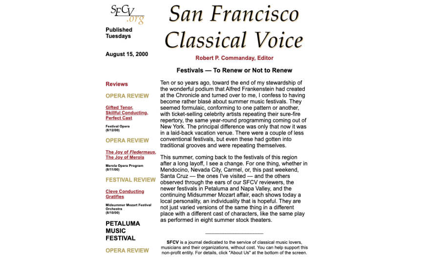 SFCV website