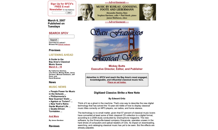 SFCV website