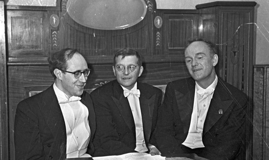 Mstislav Rostropovich, Dmitri Shostakovich, and Sviatoslav Richter