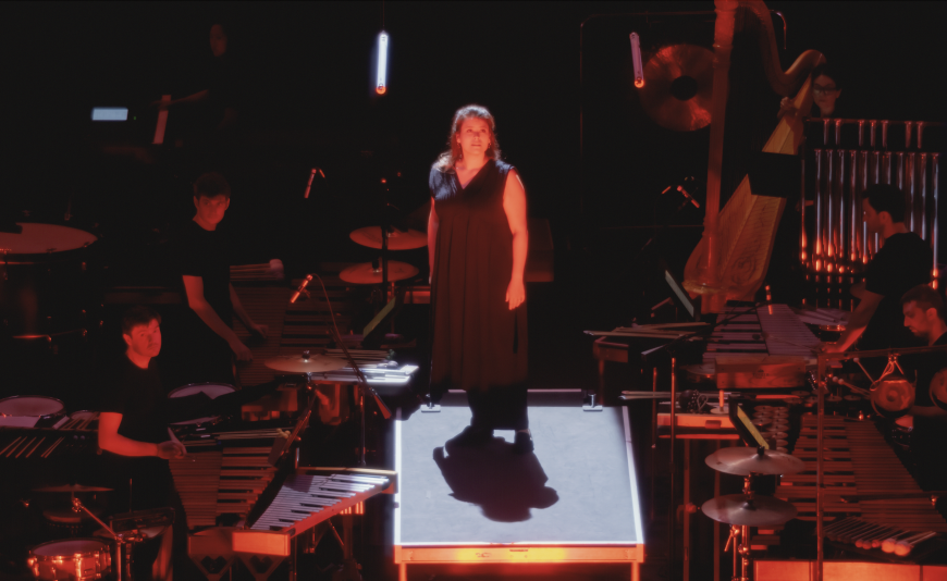 Soprano Meryl Dominguez performs