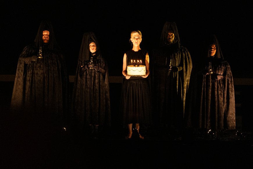 Left to Right: Nicky Spence, Kiera Duffy, Justin Vivian Bond, Nicholas Newton, and Rehanna Thelwell | Credit: Ray Bailey