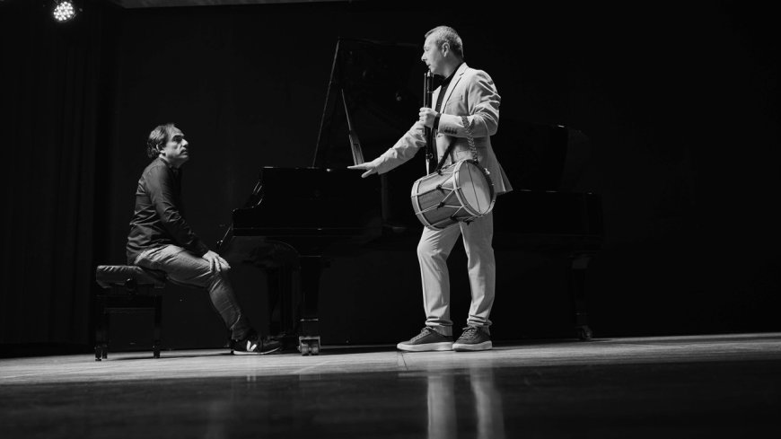 Concert pianist Josu Okiñena and txistu virtuoso Garikoitz Mendizabal | Courtesy of the artist