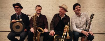 Kenny Wollesen, Briggan Krauss, Steven Bernstein, and Tony Scherr 