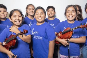 Children with violins