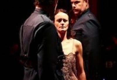 Tina Mitchell as Mata Hari, in the opera’s Prototype Festival premiere