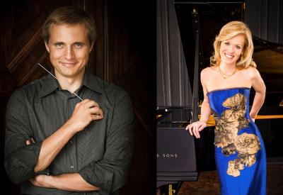 Vasily Petrenko and Olga Kern pose for the camera.