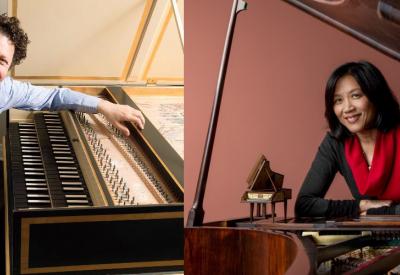 Portraits of Jory Vinikour and Gwendolyn Mok